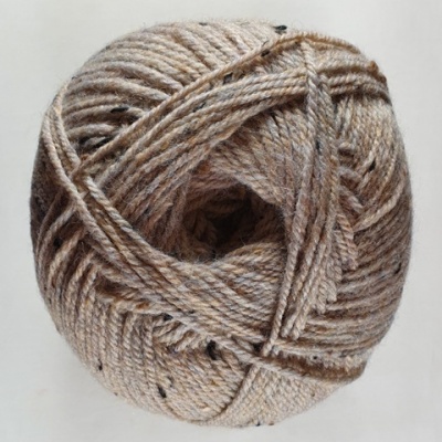 James C Brett - Rustic Aran Tweed - 02 Beige Multi-Fleck